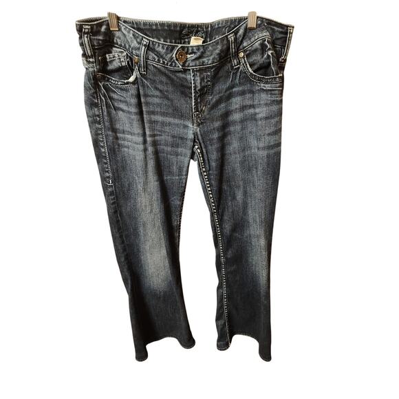 Silver women's jeans size 34. Bootcut - Picture 2 of 3